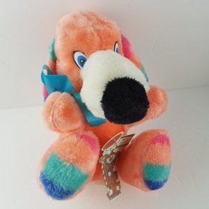 Vintage CIRCUS CIRCUS Rainbow Dog LAS VEGAS Plush